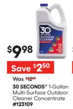 Lowe's 30 SECONDS 1-Gallon Multi-Surface Outdoor Cleaner Concentrate offer