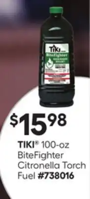 Lowe's BiteFighter Citronella Torch Fuel offer