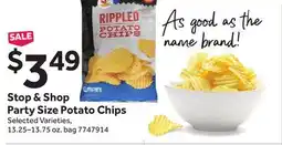 Stop&Shop Stop & Shop Party Size Potato Chips offer