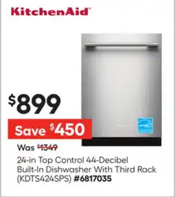 Lowe's 24-in Top Control 44-Decibel Built-In Dishwasher With Third Rack offer