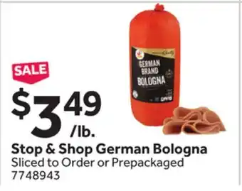 Stop&Shop Stop & Shop German Bologna offer