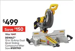 Lowe's 12-in 15-Amp Dual Bevel Sliding Compound Miter Saw offer