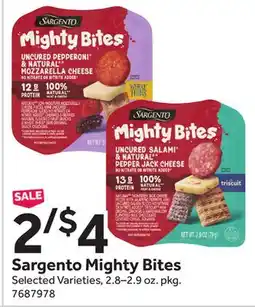Stop&Shop Sargento Mighty Bites offer
