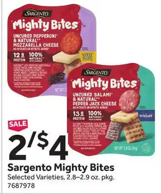Stop&Shop Sargento Mighty Bites offer