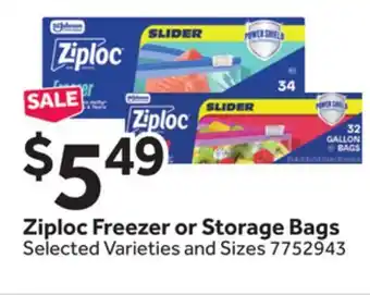 Stop&Shop Ziploc Freezer or Storage Bags offer