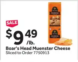 Stop&Shop Boar's Head Muenster Cheese offer