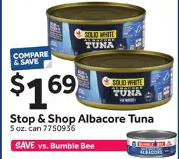 Stop&Shop Stop & Shop Albacore Tuna offer