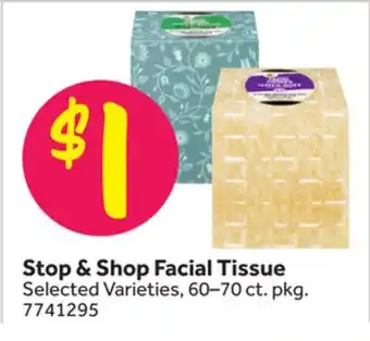 Stop&Shop Stop & Shop Facial Tissue offer