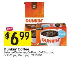 Stop&Shop Dunkin' Coffee offer