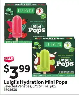 Stop&Shop Luigi's Hydration Mini Pops offer