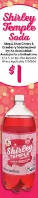 Stop&Shop Shirley Temple Soda offer