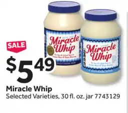 Stop&Shop Miracle Whip offer
