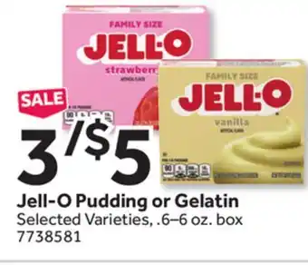 Stop&Shop Jell-O Pudding or Gelatin offer