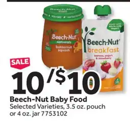 Stop&Shop Beech-Nut Baby Food offer