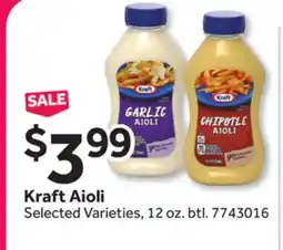 Stop&Shop Kraft Aioli offer