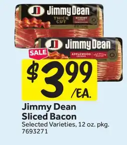 Stop&Shop Jimmy Dean Sliced Bacon offer