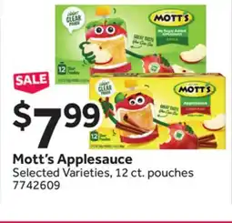 Stop&Shop Mott's Applesauce offer