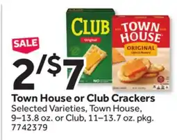 Stop&Shop Town House or Club Crackers offer