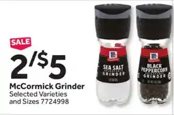Stop&Shop McCormick Grinder offer
