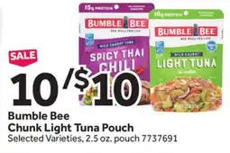 Stop&Shop Bumble Bee Chunk Light Tuna Pouch offer