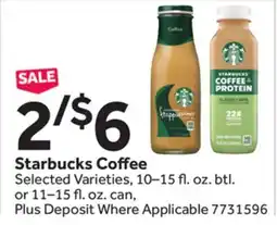 Stop&Shop Starbucks Coffee offer