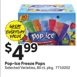 Stop&Shop Pop-Ice Freeze Pops offer