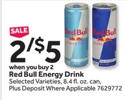 Stop&Shop Red Bull Energy Drink offer