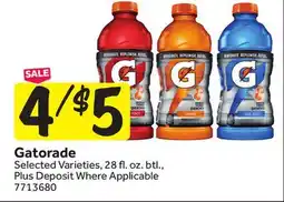 Stop&Shop Gatorade offer