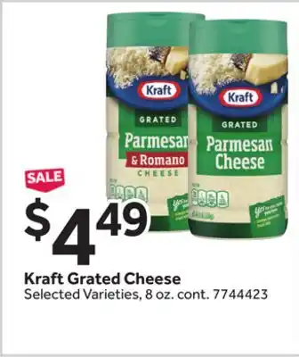 Stop&Shop Kraft Grated Cheese offer