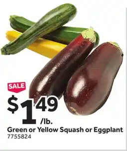 Stop&Shop Green or Yellow Squash or Eggplant offer