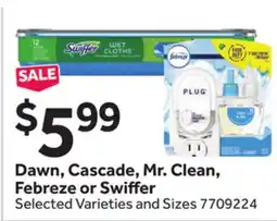 Stop&Shop Dawn, Cascade, Mr. Clean, Febreze or Swiffer offer