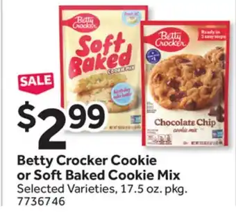 Stop&Shop Betty Crocker Cookie or Soft Baked Cookie Mix offer