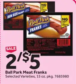 Stop&Shop Ball Park Meat Franks offer