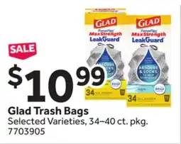Stop&Shop Glad Trash Bags offer