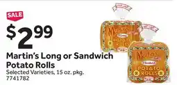 Stop&Shop Martin's Long or Sandwich Potato Rolls offer