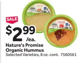 Stop&Shop Nature's Promise Organic Hummus offer