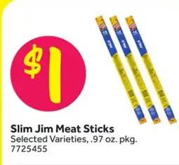 Stop&Shop Slim Jim Meat Sticks offer