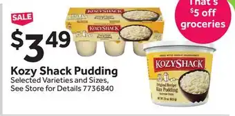 Stop&Shop Kozy Shack Pudding offer
