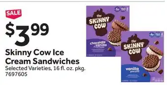 Stop&Shop Skinny Cow Ice Cream Sandwiches offer