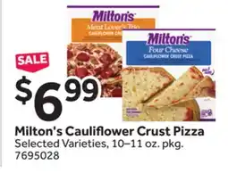 Stop&Shop Milton's Cauliflower Crust Pizza offer