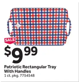 Stop&Shop Patriotic Rectangular Tray With Handles offer