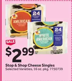 Stop&Shop Stop & Shop Cheese Singles offer
