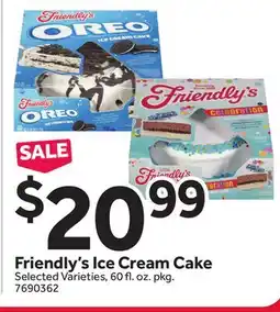 Stop&Shop Friendly's Ice Cream Cake offer