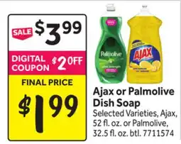 Stop&Shop Ajax or Palmolive Dish Soap offer