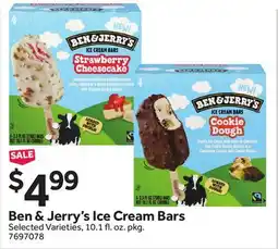 Stop&Shop Ben & Jerry's Ice Cream Bars offer