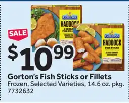 Stop&Shop Gorton's Fish Sticks or Fillets offer