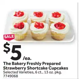 Stop&Shop The Bakery Freshly Prepared Strawberry Shortcake Cupcakes offer