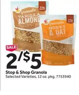 Stop&Shop Stop & Shop Granola offer