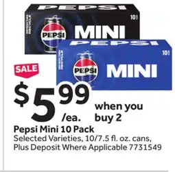 Stop&Shop Pepsi Mini offer