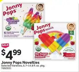 Stop&Shop Jonny Pops Novelties offer